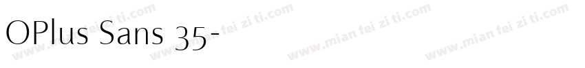 OPlus Sans 35字体转换